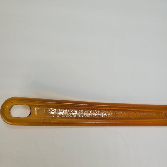 Vintage Ultratemp Amber Pie Cake Server #2119 Serrated Robinson Knife Co USA - Picture 7 of 8